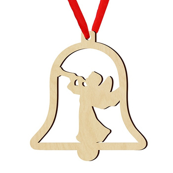 Wooden bauble for the Christmas tree