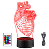 HEART LED NIGHT LAMP MEDICINE + REMOTE