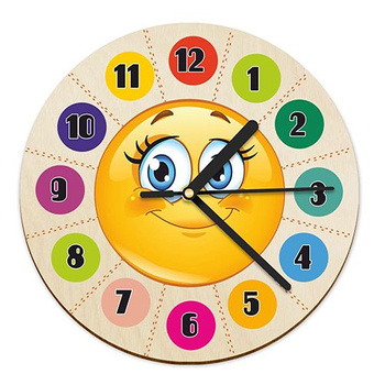 WOODEN WALL CLOCK EDUCATIONAL