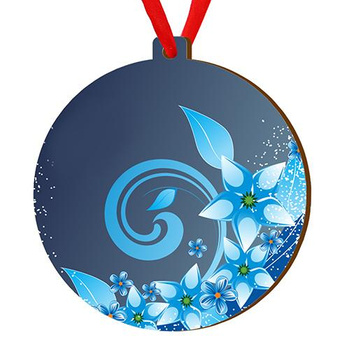 Wooden bauble for the Christmas tree