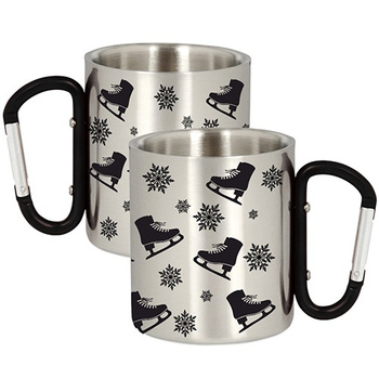 METAL MUG FOR SKATERS FIGURE SKATING
