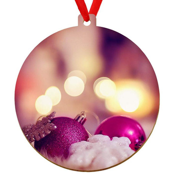 Wooden bauble for the Christmas tree