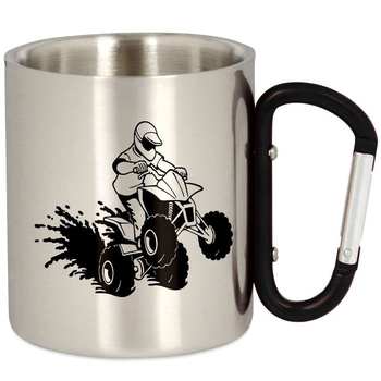 METAL TOURIST QUAD MUG WITH CARABINER