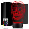 LED NIGHT LAMP SKULL SKULL + REMOTE