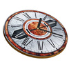 WALL CLOCK WOODEN IRON