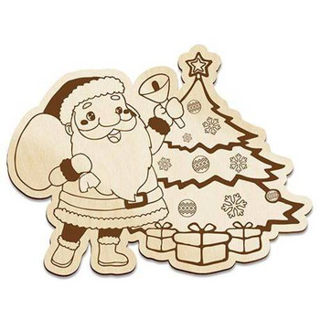 SANTA GIFT SANTA CHRISTMAS TREE MAGNET