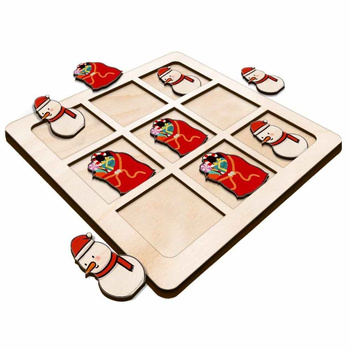 TIC TACK TOE GAME GIFT AND SNOWMAN