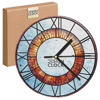 WALL CLOCK WOODEN IRON