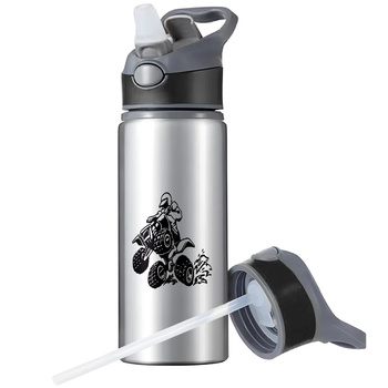 MUG SPORTS BOTTLE WATER BOTTLE WITH STRAW WITH HANDLE SURVIVAL