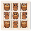 TIC TACK TOE GAME BEAR AND OWL