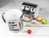 Kubek srebrny lustrzany EAT SLEEP CS
