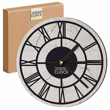 WALL CLOCK, WOODEN, LOFT, CONCRETE