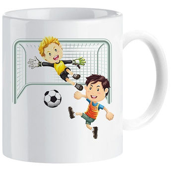 Football sports mug for a footballer