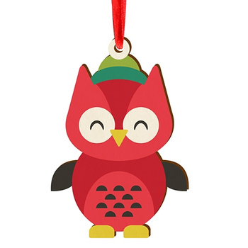 Wooden bauble for the Christmas tree