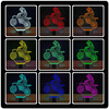 LAMPKA NOCNA Motocross Cross Enduro Engine 3D LED + PILOT