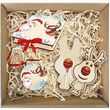 BASKET GIFT SET FOR SANTA'S DAY CHRISTMAS GIFT CHRISTMAS TREE CHRISTMAS BOX