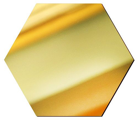 MIRROR DECORATIVE PANEL FOR THE WALL HEXAGON 