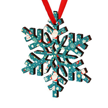 Wooden bauble for the Christmas tree