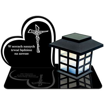 SOLAR LED CANDLE STATUETTE FOR CEMETERY GRAVE LARGE