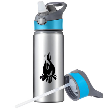 MUG SPORTS BOTTLE WATER BOTTLE WITH STRAW WITH HANDLE SURVIVAL