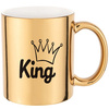 KING gold mirror mug