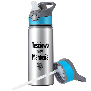 KUBEK BIDON SPORTOWY BUTELKA NA WODĘ SŁOMKĄ UCHWYTEM SURVIVAL