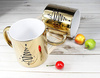 CHRISTMAS TREE gold mirror mug