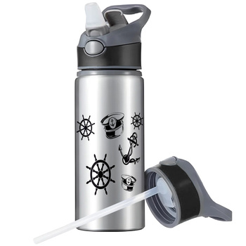 MUG SPORTS BOTTLE WATER BOTTLE WITH STRAW WITH HANDLE SURVIVAL