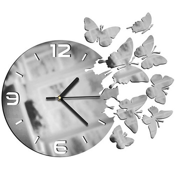 WALL CLOCK EFFECT BUTTERFLY BUTTERFLIES