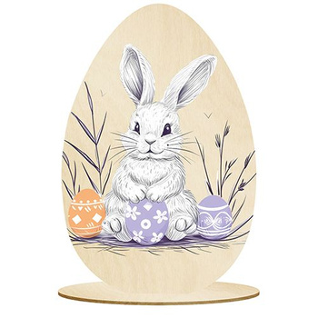 WOODEN EGG STATUETTE FOR EASTER