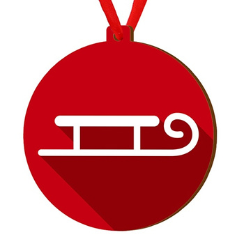 Wooden bauble for the Christmas tree