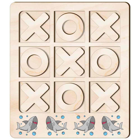 TIC TACK TOE GAME SHARK FISH