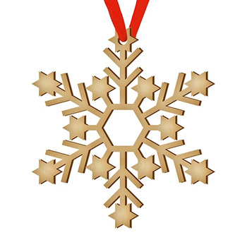 Wooden bauble for the Christmas tree