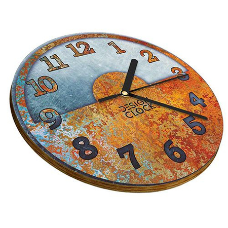 WALL CLOCK WOODEN IRON