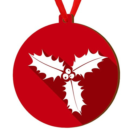 Wooden bauble for the Christmas tree