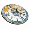 WALL CLOCK WOODEN IRON