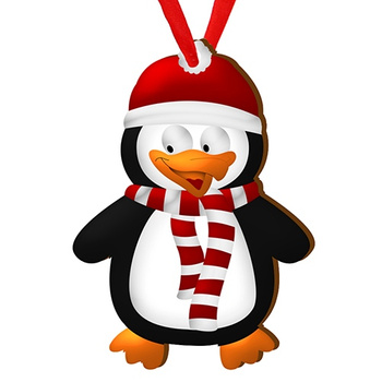 Wooden bauble for the Christmas tree