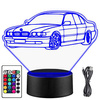  LED NIGHT LAMP BMW E36 M3 3D CAR + REMOTE