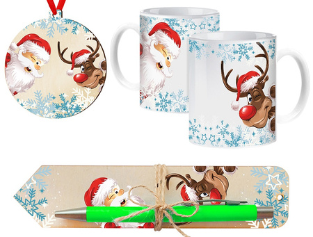 BASKET GIFT SET FOR SANTA'S DAY CHRISTMAS GIFT CHRISTMAS TREE CHRISTMAS BOX