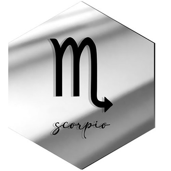 MIRROR DECORATIVE PANEL FOR THE WALL HEXAGON