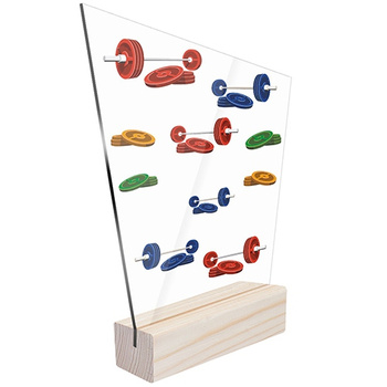 Sports statuette weightlifting