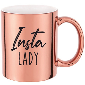 INSTA LADY pink mirror mug