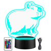  LED CAPYBARA ANIMAL NIGHT LAMP + REMOTE