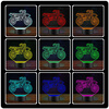 LAMPKA NOCNA LED MOTOCROSS MOTOR 3D + PILOT
