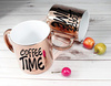 COFFEE TIME pink mirror mug