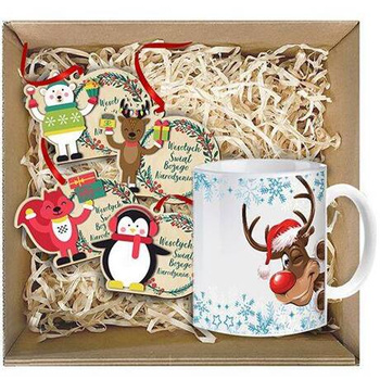 BASKET GIFT SET FOR SANTA'S DAY CHRISTMAS GIFT CHRISTMAS TREE CHRISTMAS BOX