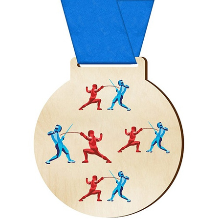 Sports medal fencing for the swordsman