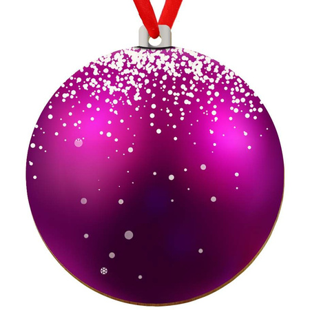 Wooden bauble for the Christmas tree