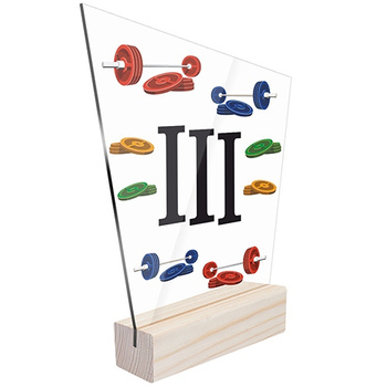 3rd place Sports statuette weightlifting