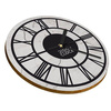  WALL CLOCK, WOODEN, LOFT, CONCRETE